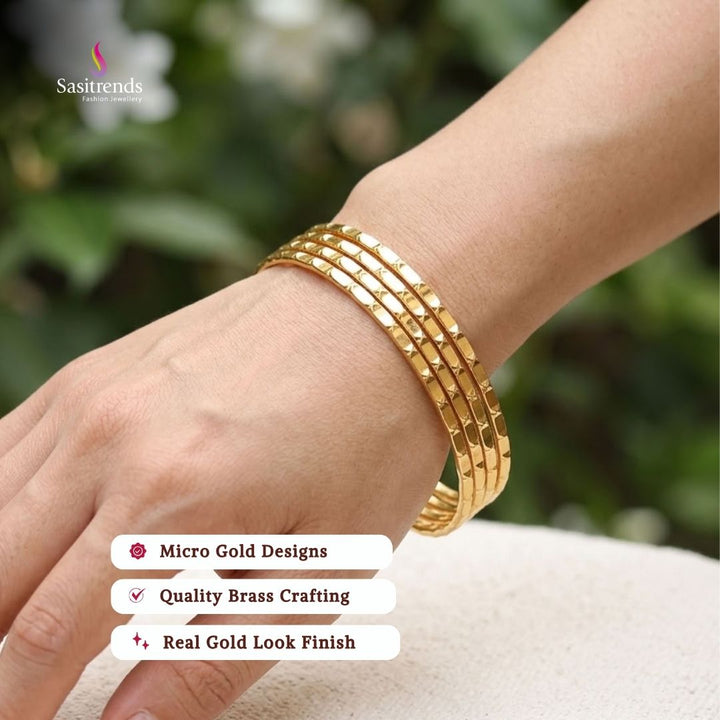 micro gold plated bangles - Sasitrends