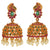  Enchanting Pearl Peacock Jhumka Earrings - Pearls and floral motifs intertwine in captivating peacock-inspired earrings
