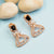 Sleek Rose Gold Earrings with Black American Diamonds - Matching Earring