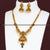 Exquisite Matte Gold Plated Lakshmi Necklace Jewellery Set with  Jhumkas | Sasitrends - Sasitrends
