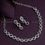 Elevate Your Look with Rhodium Silver Plated Necklace Featuring Beautiful Blue Stones and AD Stones
