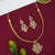 Traditional Tilak Pendant Necklace Jewelry Set with Adjustable Chain