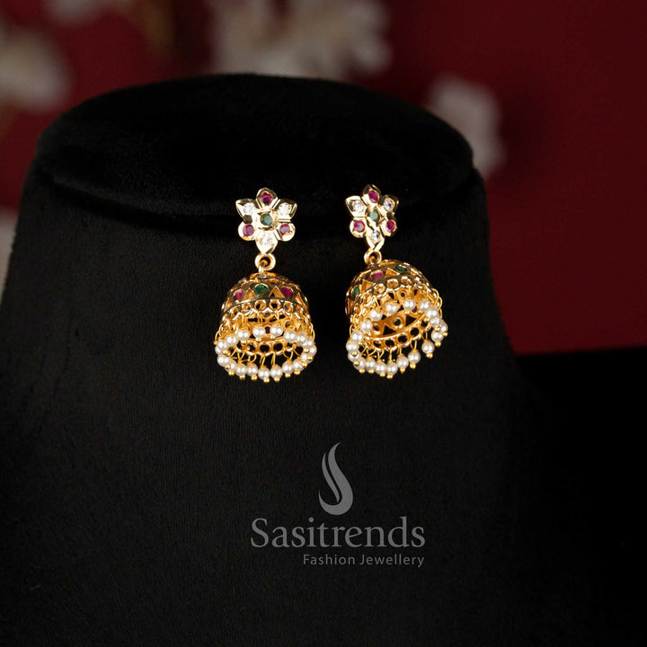 Guaranteed Impon Micro Gold Plated Traditional Mango Addigai Short & Long Bridal Necklace Set with Tikka for Wedding Wear - Sasitrends