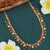 1 Gram Micro Gold Plated Necklace Set with Soldered AD Round Stones & Stone-Studded Circle Pattern - Opulent Multicolor