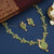 Beautiful Full Green Necklace Set with One Gram Gold Plating