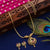 Delightful Peacock Pendant Ball Necklace Set | Micro Gold Plated & Studded with American Diamonds