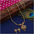 Delightful Peacock Pendant Ball Necklace Set | Micro Gold Plated & Studded with American Diamonds - Sasitrends