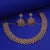 Sasitrends American Diamond AD Rhodium Plated Necklace Jewellery Set With Earrings