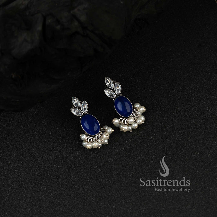 Daily Wear Oxidized German Silver Earrings