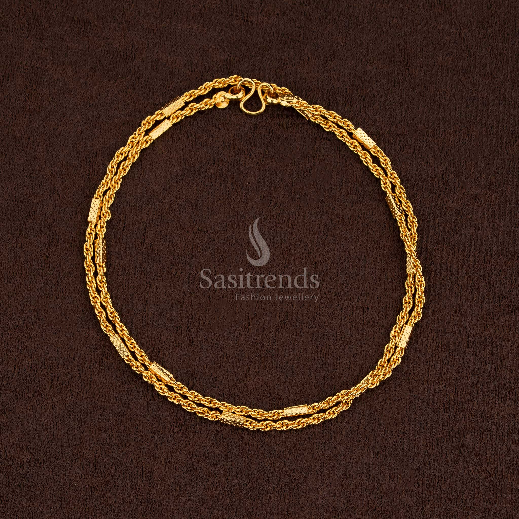 Majestic one gram micro gold plated chain designed for wedding and festival collection – Sasitrends