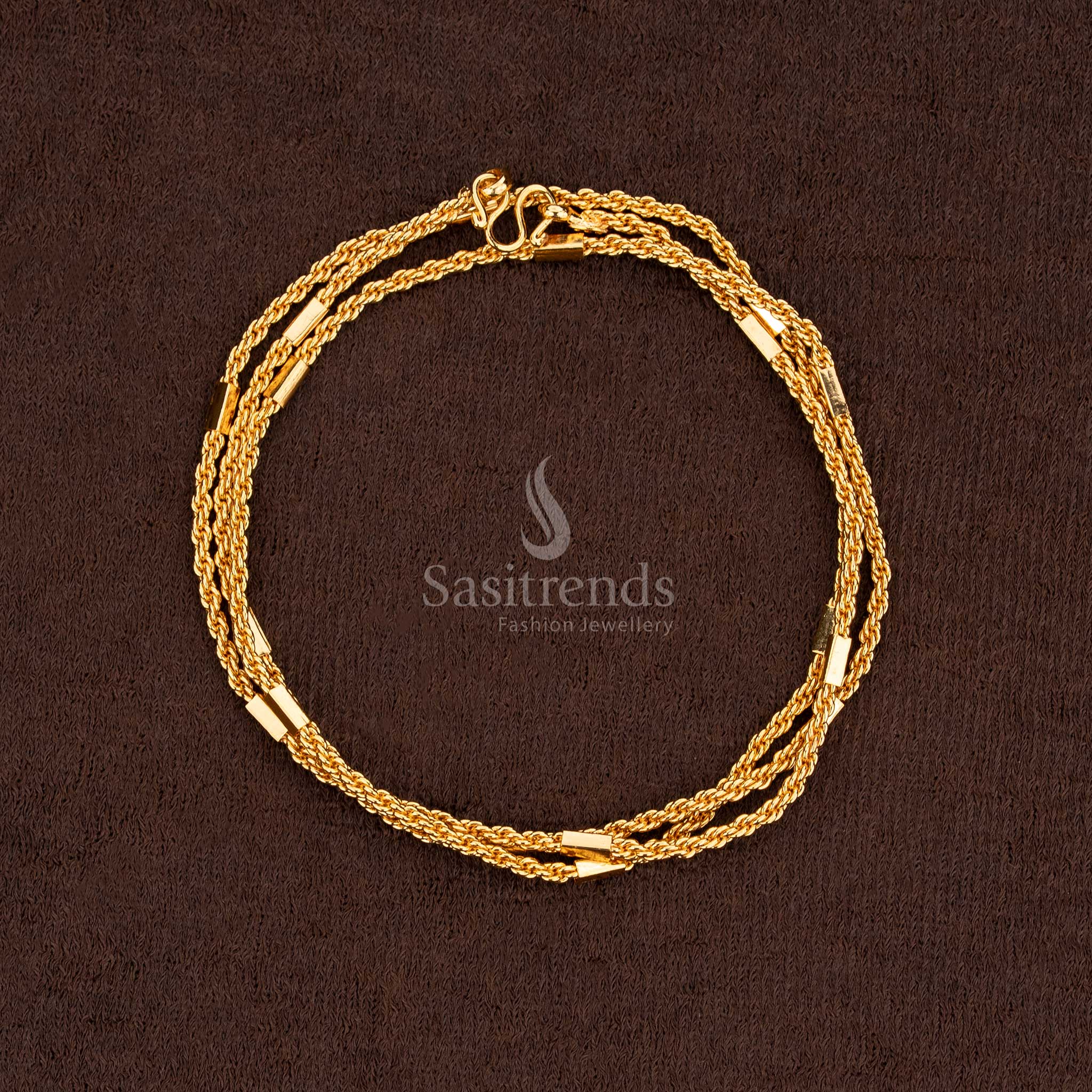 Guaranteed 24 carat pure gold micro plated chain featuring glossy radiance and timeless charm – Sasitrends