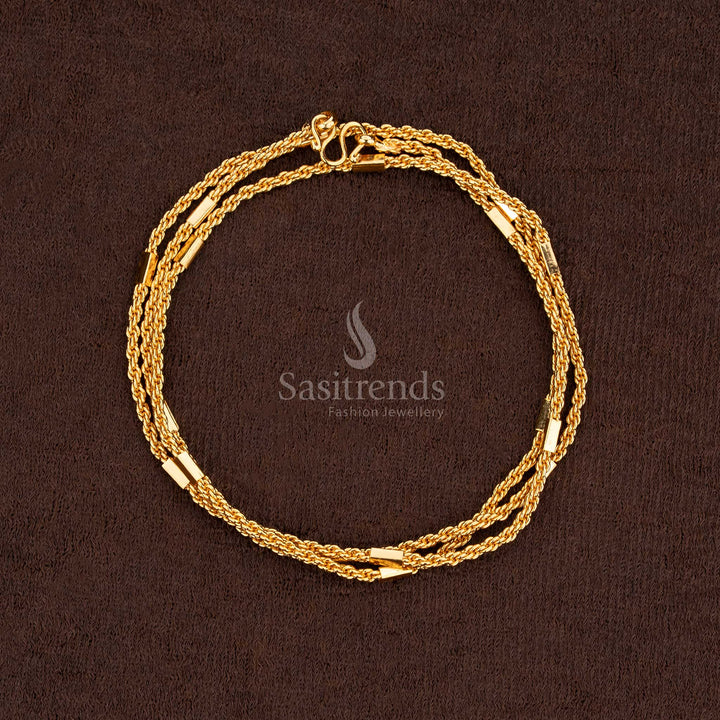 Guaranteed 24 carat pure gold micro plated chain featuring glossy radiance and timeless charm – Sasitrends