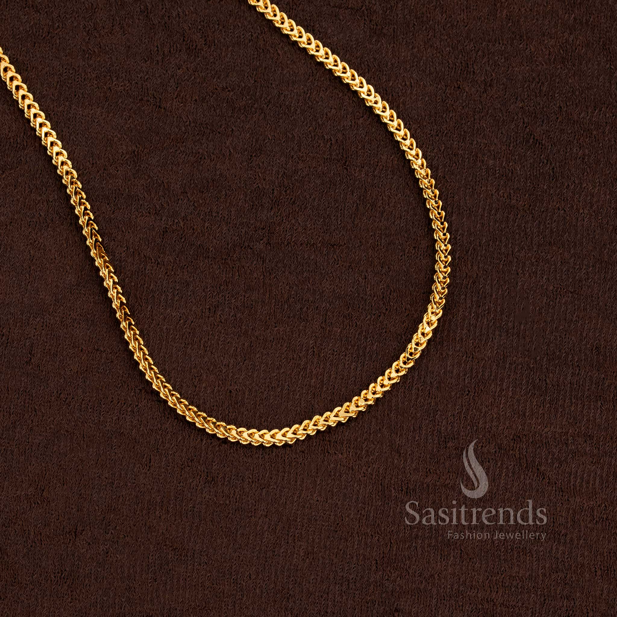Gorgeous festive wear designer chain 24K micro gold finish – Sasitrends
