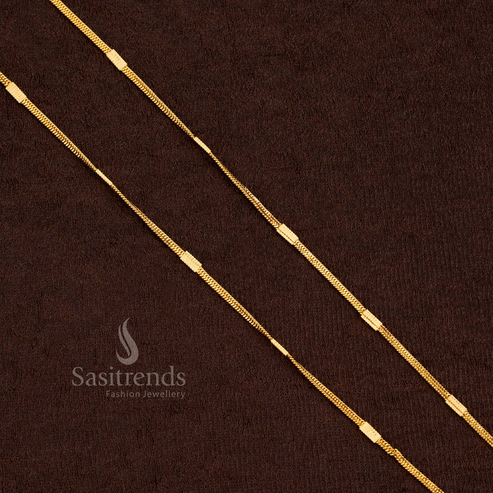 Charming aura guaranteed 24 carat pure gold micro plated chain ideal for occasional and party wear – Sasitrends