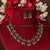 Flower Oxidised German Silver Necklace Baby Pink Jewellery Set Online