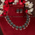 Flower Oxidised German Silver Necklace Matching Earrings For Women Sky Jewellery Set