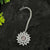 Charming Rhodium Silver Plated Maang Tikka with Pink Stones | Floral Motif & American Diamonds