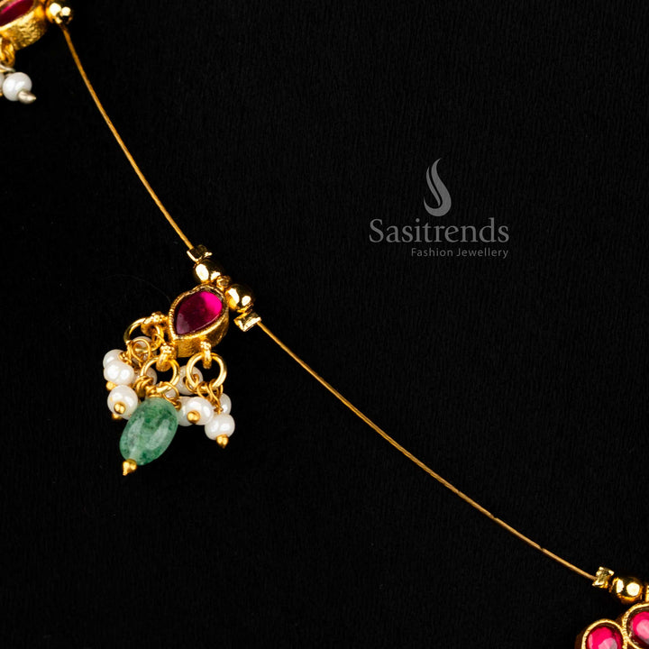 Divine charm necklace with pearl glow complementing every ceremonial sparkle flawlessly – Sasitrends