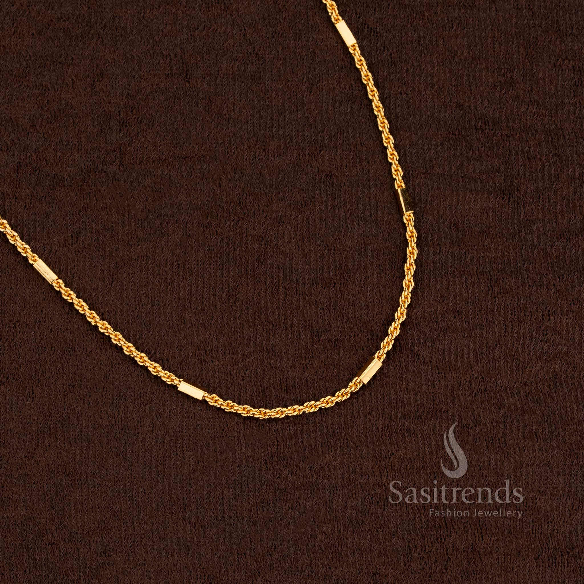 Exquisite finish guaranteed one gram gold plated chain collection crafted for special occasions – Sasitrends