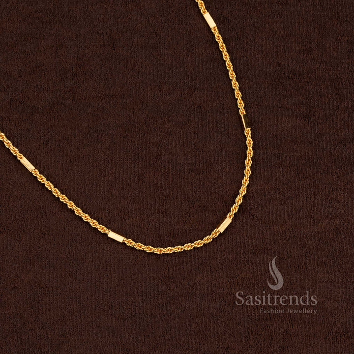 Exquisite finish guaranteed one gram gold plated chain collection crafted for special occasions – Sasitrends