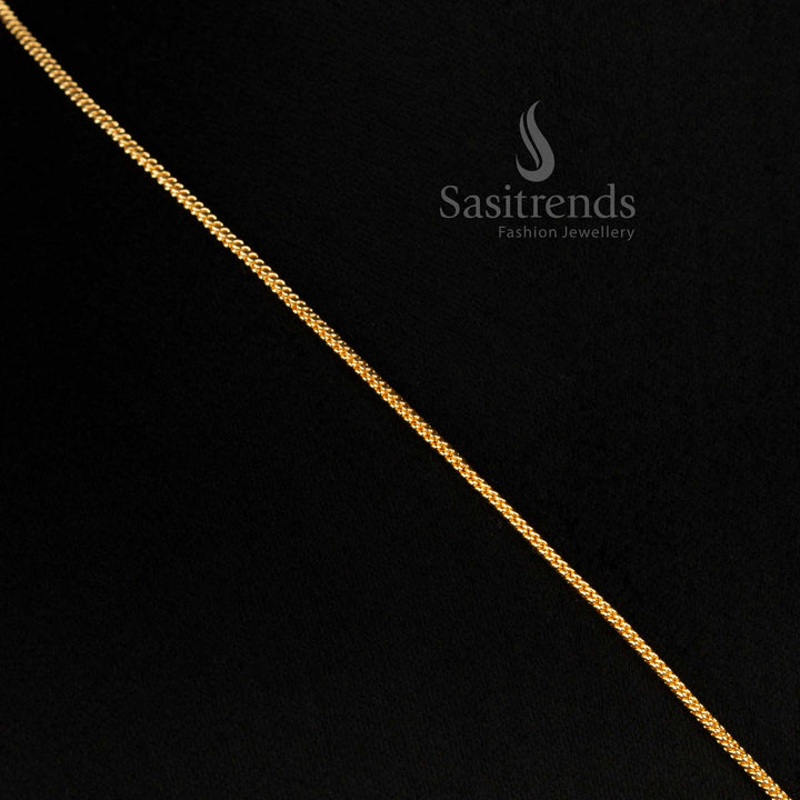 Regal micro gold plated Lakshmi coin necklace crafted with stone studded brilliance for cultural celebrations and special events - Sasitrends