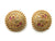 Matte Perfection: Round Peacock Stud Earrings with Delicate Artistry