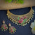 Trendy Micro Gold Plated Peacock Motif Bridal Choker Necklace Set with American Diamond Stones - Sasitrends