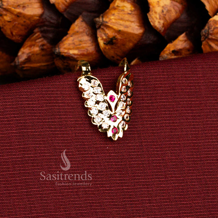 Elegant Impon 24K micro gold plated traditional ring featuring luxurious real gold lustre, ideal for festive occasions, marriage rituals and classic cultural dressing – Sasitrends