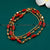 Elegant Traditional Micro Gold Plated Chain with Red Accents