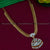 Exquisite Gold Plated Addigai Necklace Featuring Mango Chain and American Diamond Stones