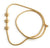 White Stones Enhance the Beauty of Micro Gold Plated Mugappu Chain - Perfect for Online Shopping