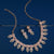 Charming Pink Stone AD Necklace Set with Leaf Motif - Rose Gold Plated, Perfect for a Soft and Elegant Look.