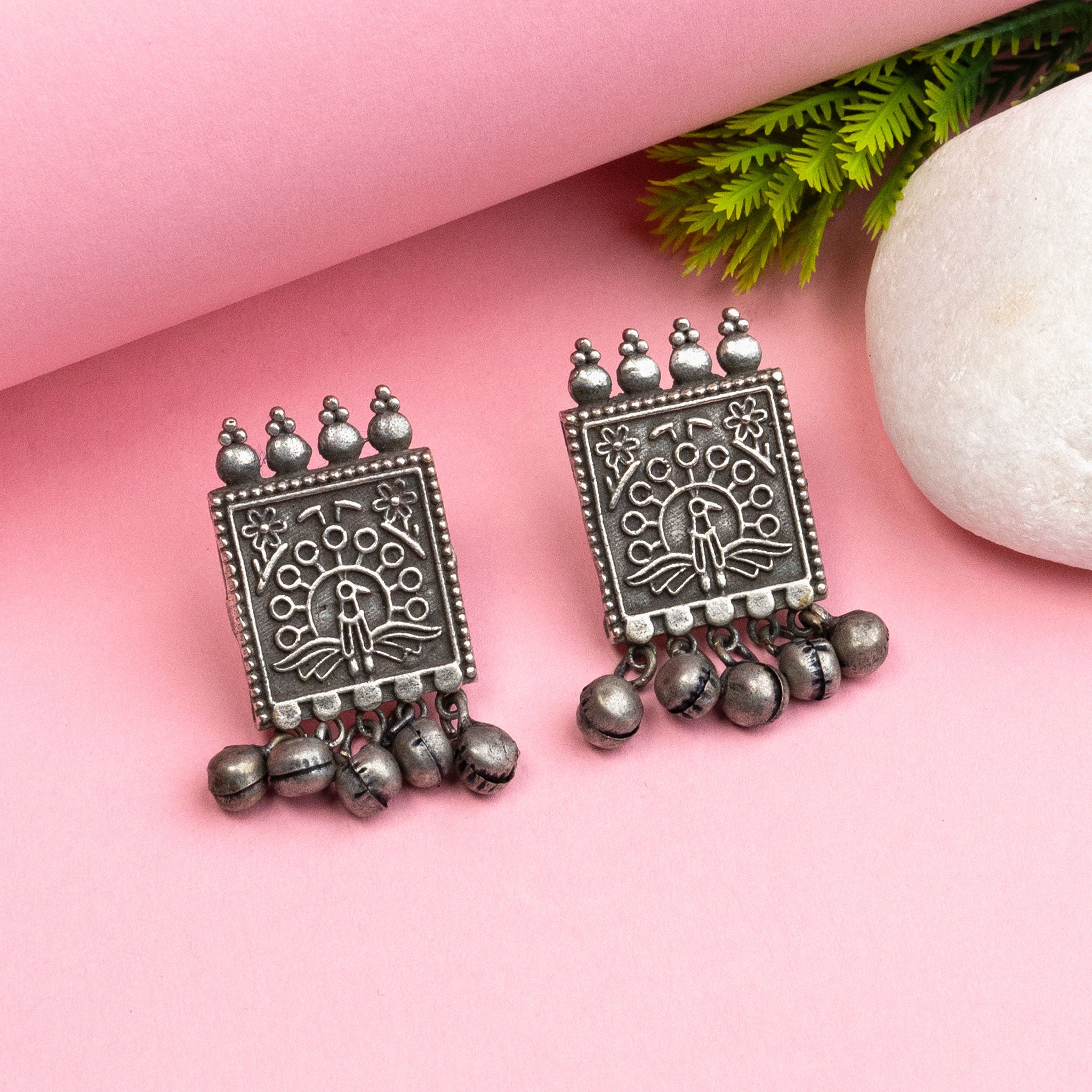 Trendy on sale oxidised earrings