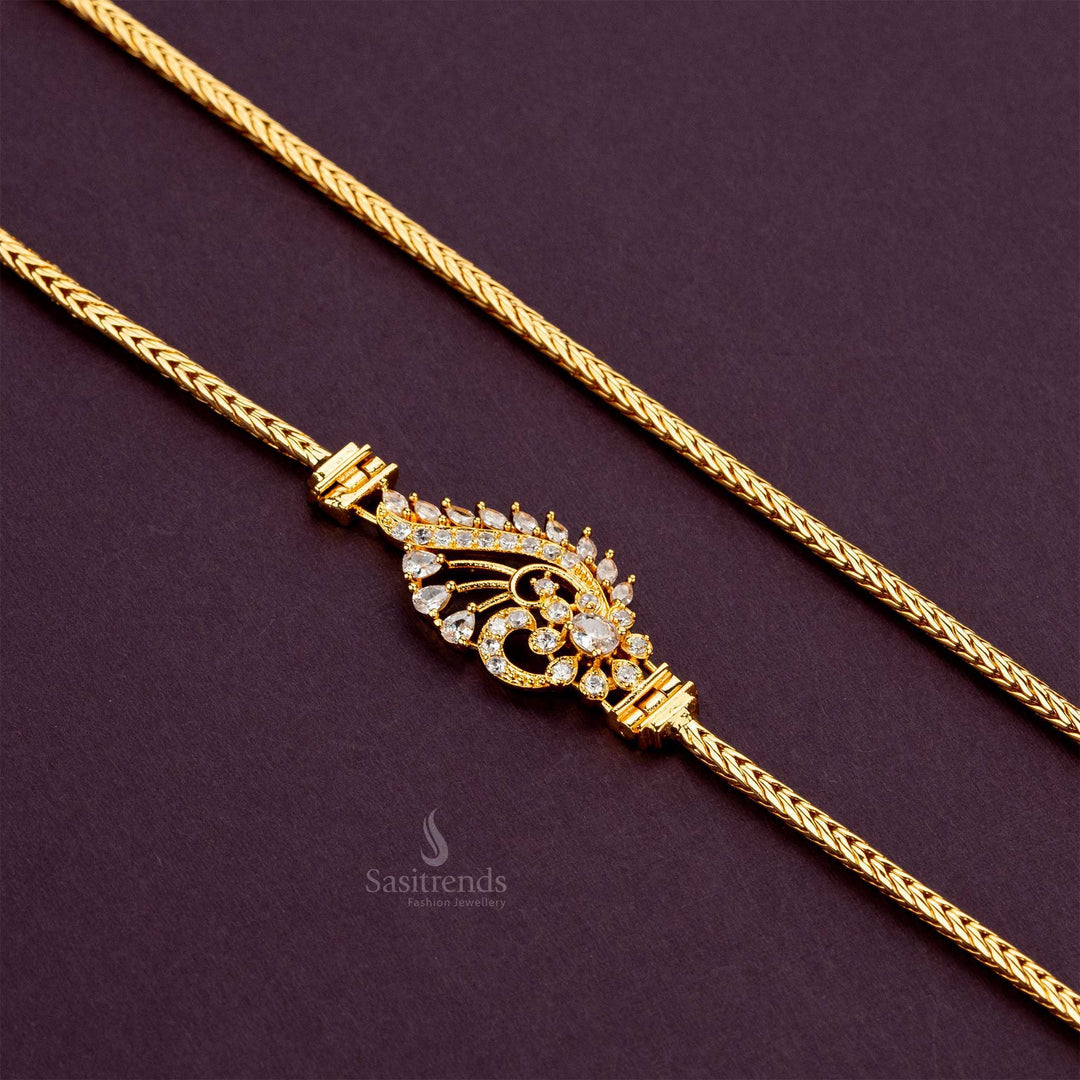 Gold Mugappu Chain 20 Gram Gold Thali Chain Latest Micro Gold