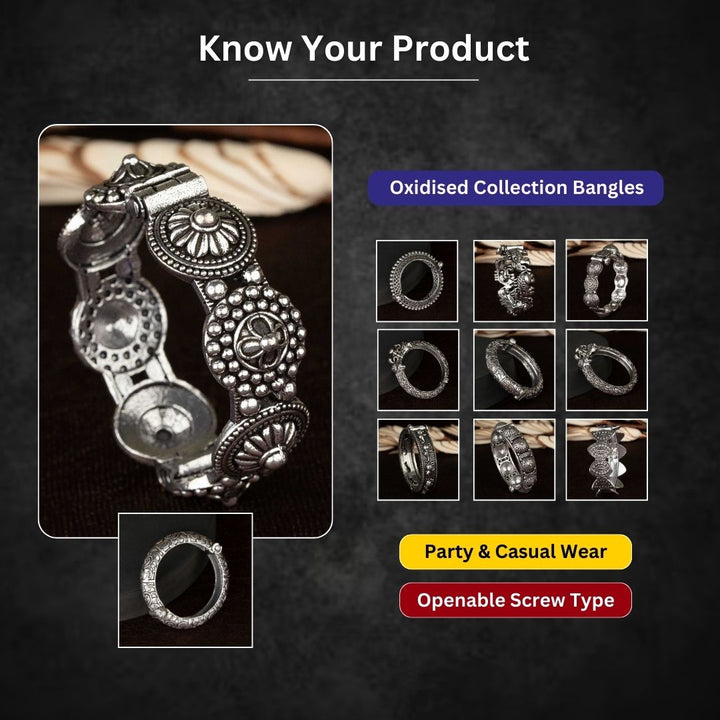 Oxidised Bangles Measurement Image - Sasitrends