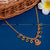 Intricate Four Petal Mango Leaf Palakka Gold Plated Necklace - Cultural Beauty
