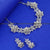 Exquisite American Diamond Necklace Set in Refreshing Mint Green