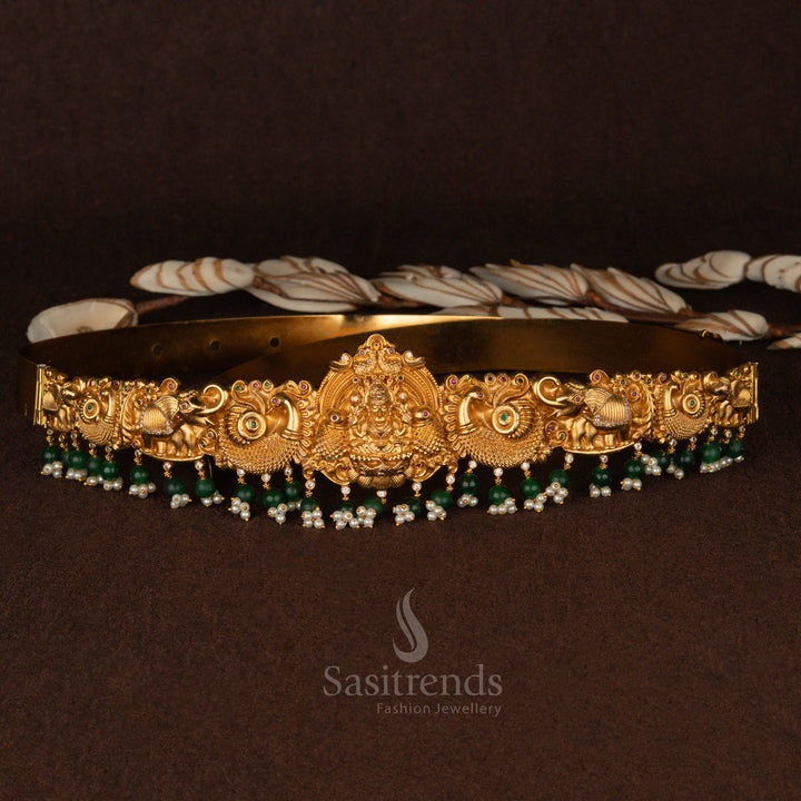 Bridal Temple Jewellery Hip Belt with Elephant and Peacock Motifs – Sasitrends