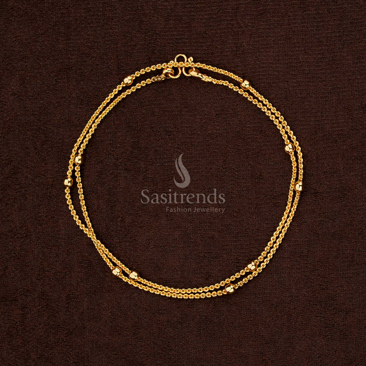 Luxurious micro gold plated designer chain inspired by temple artistry with opulent aura – Sasitrends