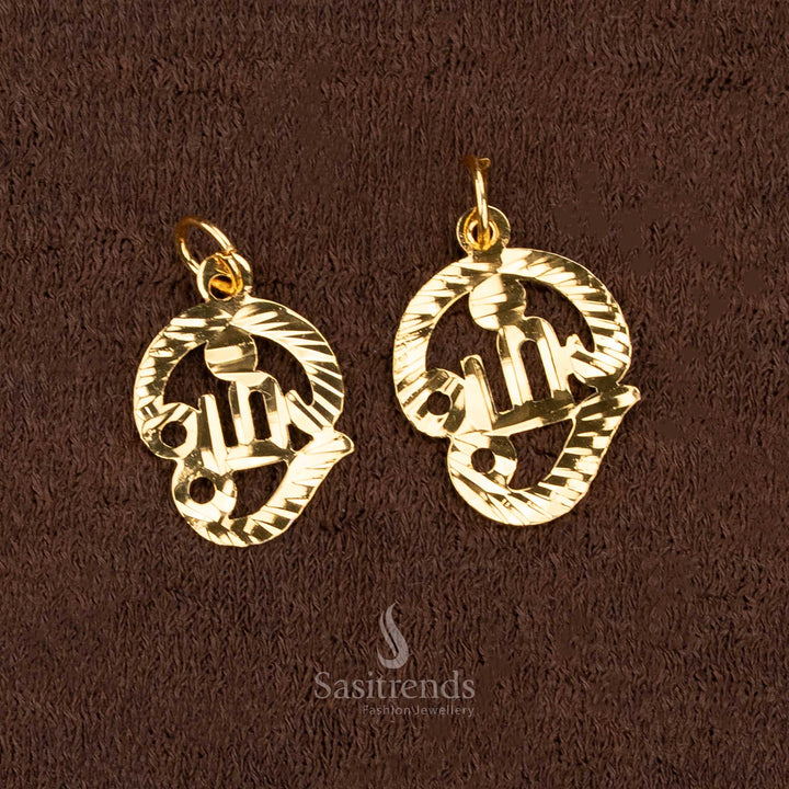 Amazing Micro Gold Plated Om Dollar Pendant for Thali – One Gram Jewellery Using 24 Carat Pure Gold  - Sasitrends