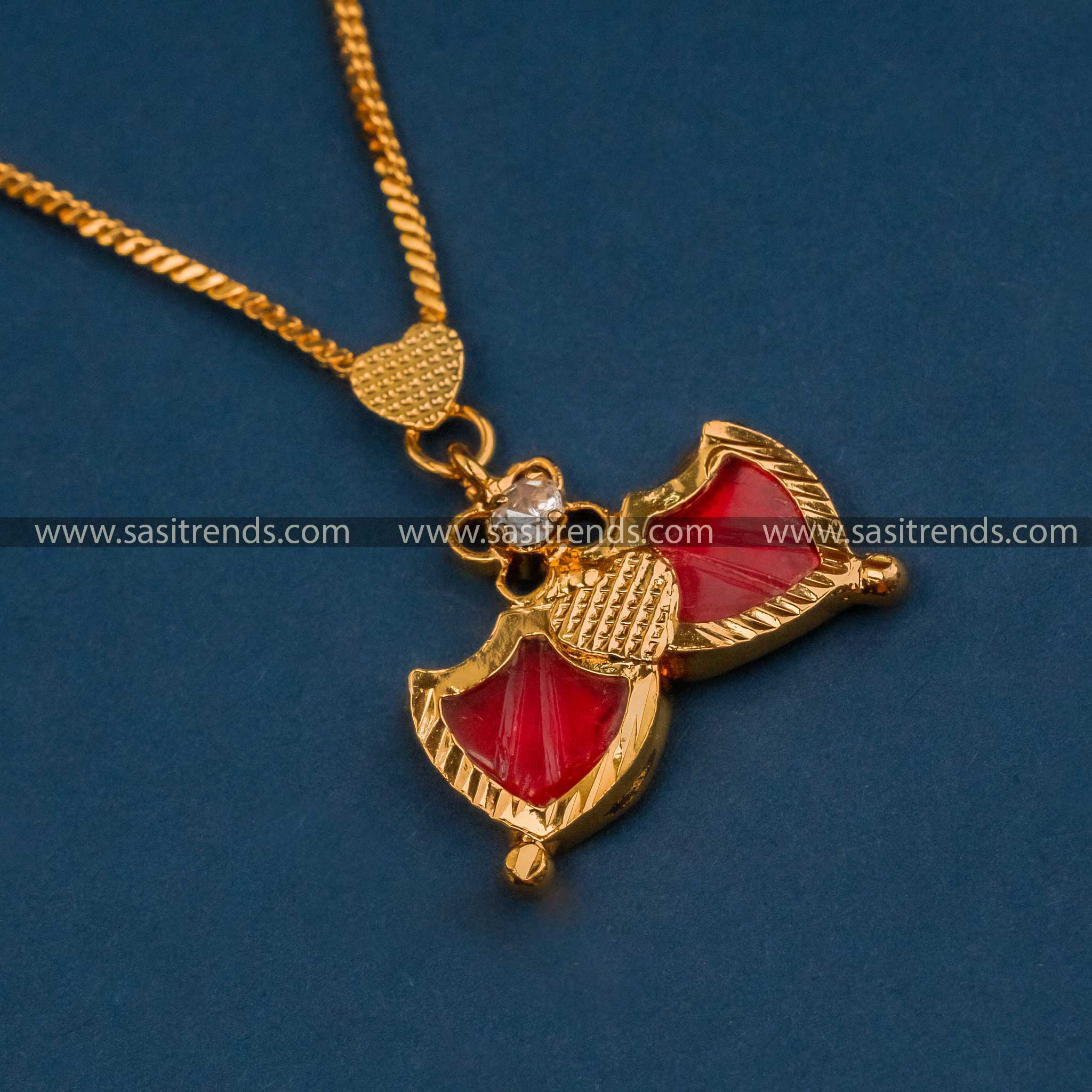 Red outlet palakka necklace