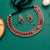 Oxidized German Silver Necklace with  Floral Motifs Earrings - Party Wear Jewelry Set