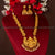 Classic Traditional Temple Gold Plated Peacock Lakshmi Pendant Necklace Set