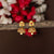 Temple Wear Matt Gold Plated Flower Designer Jhumka Earrings