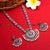 Trendy Oxidised German Silver Necklace Set with Lovely Pink Stones - Perfect for Parties and Special Occasions
