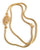  White Micro Gold Plated Mugappu Chain with Floral Motif and AD Stones