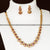 Glamorous Micro Gold Plated AD Necklace with Earrings, Green American Diamond Stones, Green Gemstone Jewelry Set 