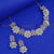 Enchanting American Diamond Necklace Set in Graceful Baby Pink