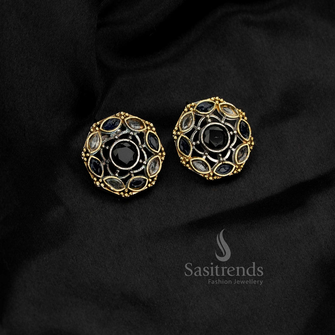 Elegant Flower Pendant Necklace Set - Perfect for Traditional Occasions