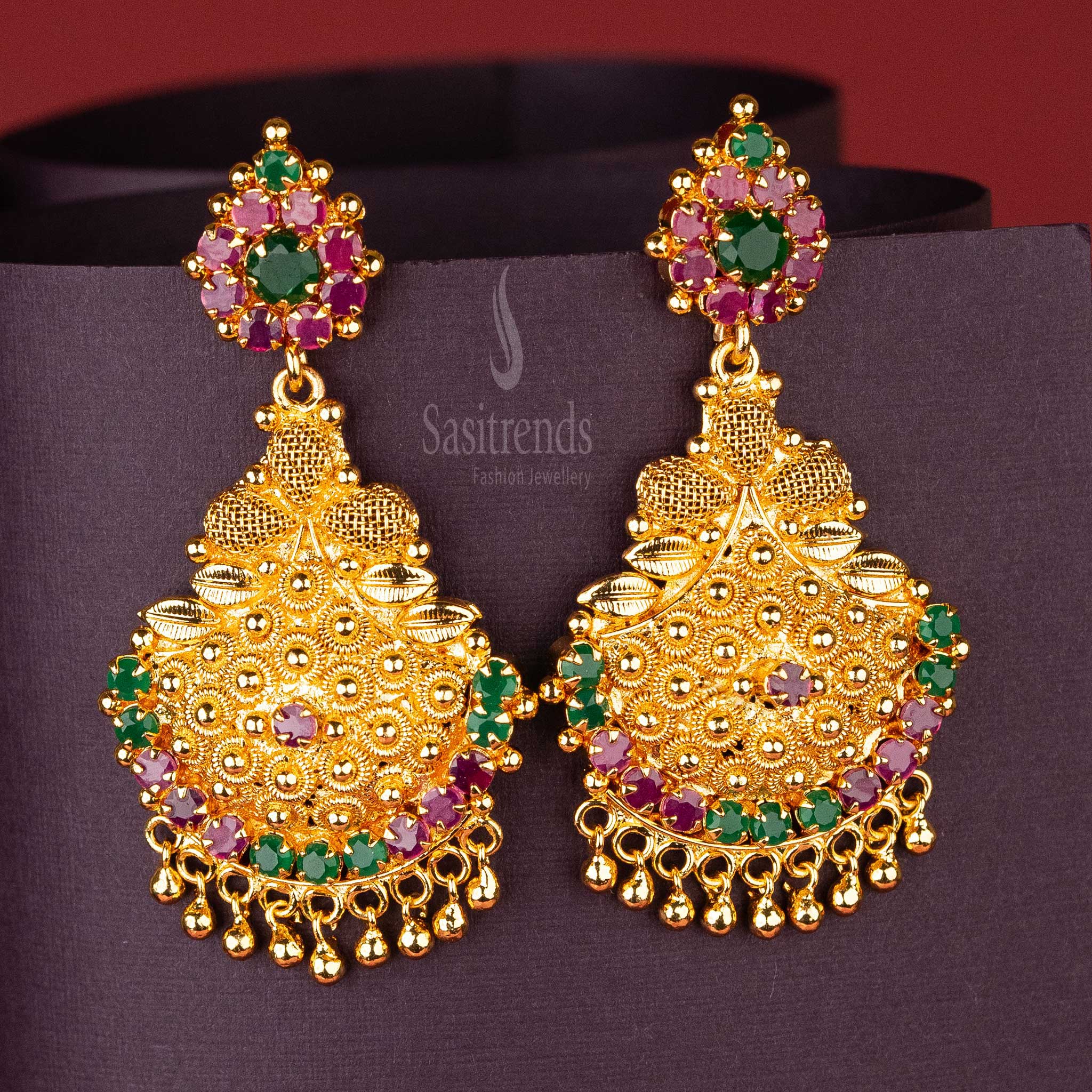 ad-stone-studded-ruby-green-gold-plated-earrings-1471T